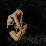 Dancer with curved back