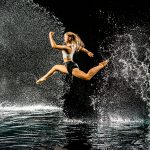 Dancer in water