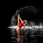 Dancer in water